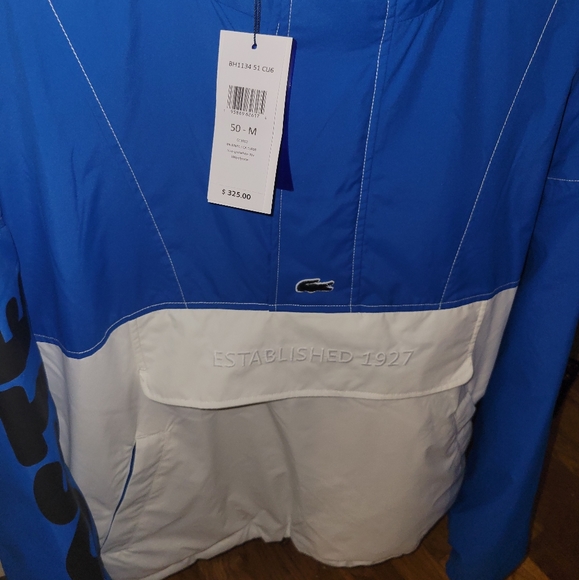 NEW Limited Edition Lacoste Pullover Colorblock Hooded Jacket - Picture 2 of 3